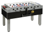 Preview: Table football Garlando Olympic Silver with glass cover and mechanical coin validator